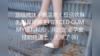 顶级拽妹不雅泄密！极品纹身乳阴鼻环博主PIERCED GUMMY福利私拍，用过的避孕套挂奶挂逼上，太屌了 (6)